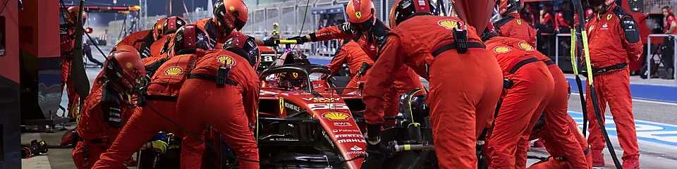 Ferrari Formula 1 driver Kimi Raikkonen racing his Ferrari SF15-T car