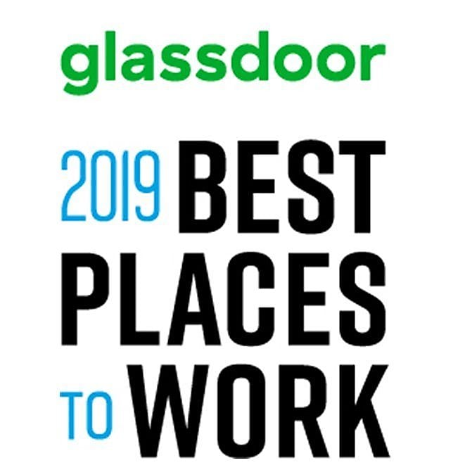 Logo des meilleurs endroits où travailler en 2019, Glassdoor