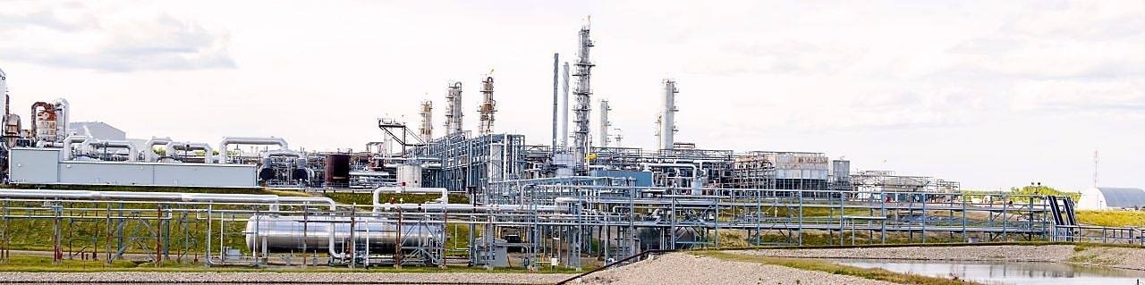 A person inspecting at waterton gas