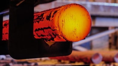 Hot steel iron rod