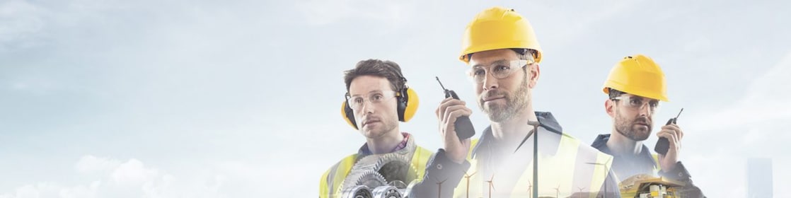 An image showing the diversity of sector disciplines within the Shell Lubricants business offering.