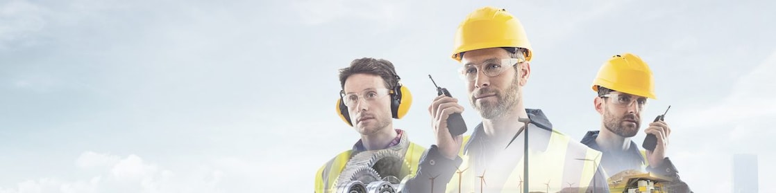 An image showing the diversity of sector disciplines within the Shell Lubricants business offering.