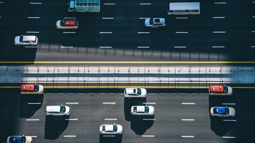 highway with cars