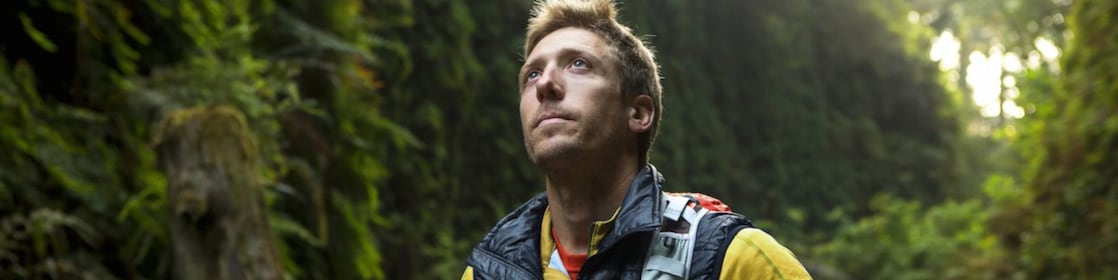 Hiking through the Redwood forest