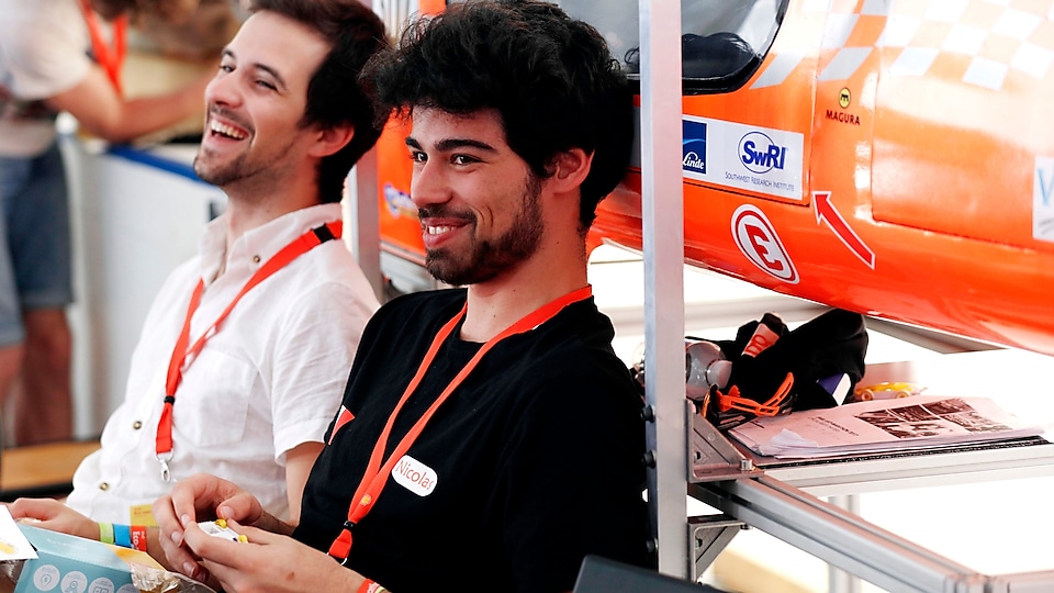 The Augustine, race #307, a battery electric Prototype vehicle competing for team Augustine from France in the paddock during day two of Shell Make the Future Live, Friday, May 26, 2017 in London.