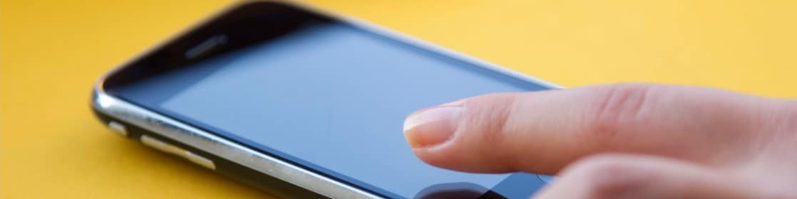 close view of mobile