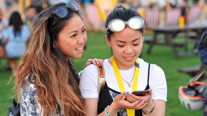 Participants take part in the festival during day two of Shell Make the Future Live, Friday, May 26, 2017 in London.