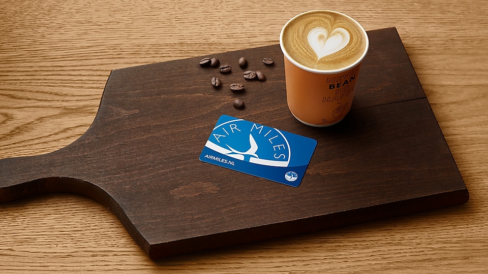 NFR Netherlands Coffee - cappucino and AIR MILES card