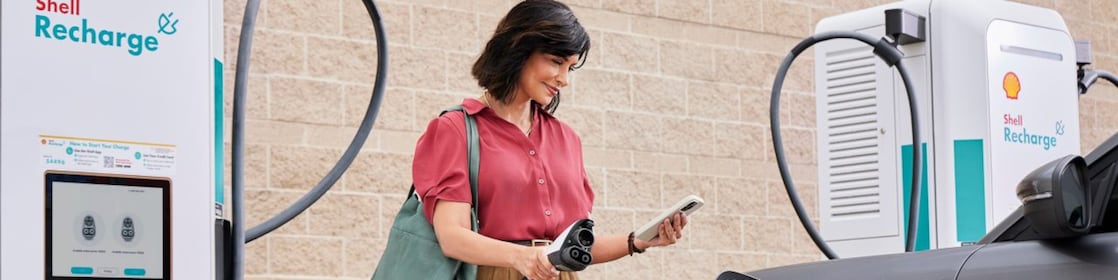 Shell Recharge electric vehicle charging station