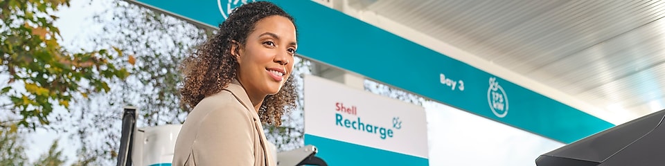 Women at a charging station