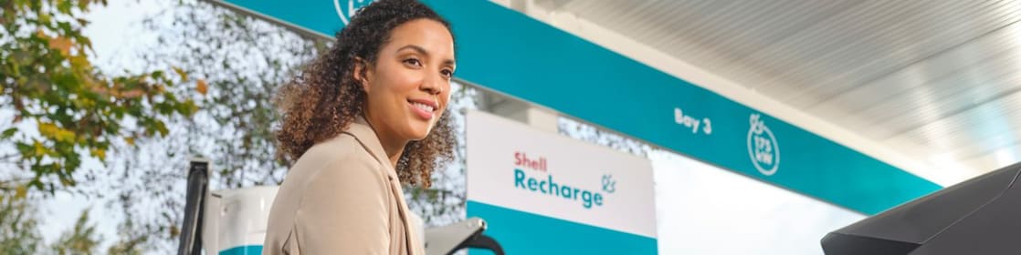 Women at a charging station