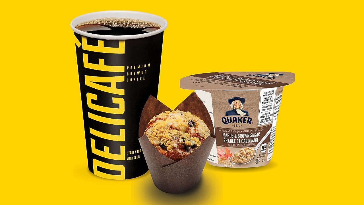 Any size Delicafé Beverage and choice of pastry or Quaker Oatmeal cup. Combo $4