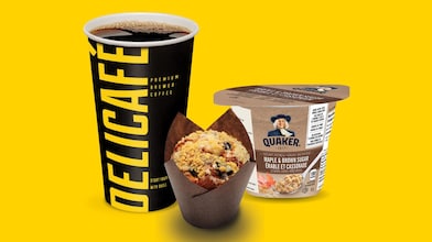 Any size Delicafé Beverage and choice of pastry or Quaker Oatmeal cup. Combo $4