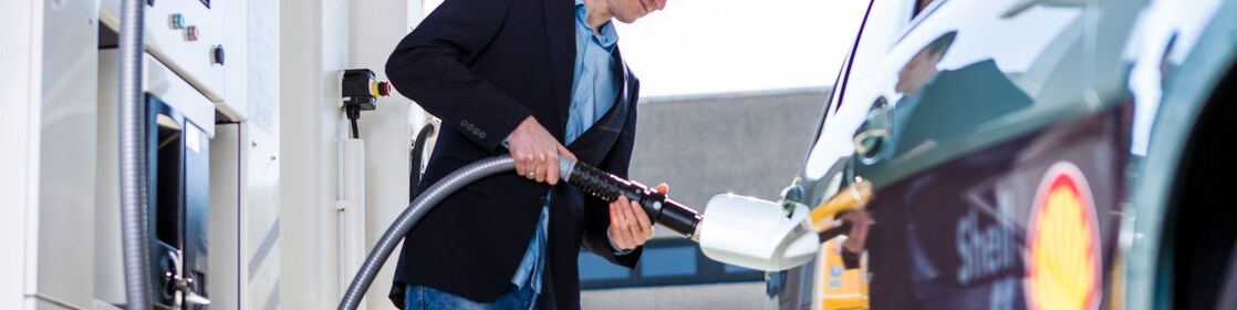 man pumping fuel