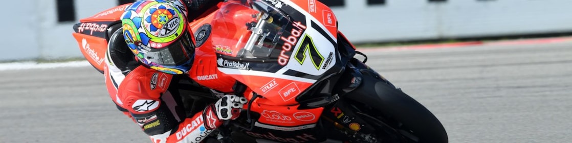Ducati rider racing superbike in the superbike world championship
