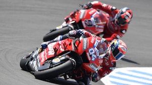 Ducati riders racing near-at-hand in Spain