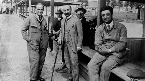 1930s photo of enzo ferrari