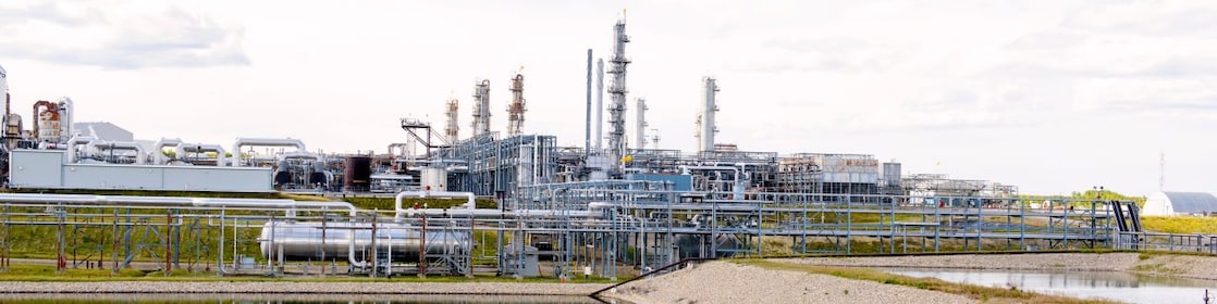 a person inspecting at waterton gas