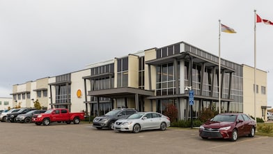 Le siège social du projet Groundbirch de Shell à Fort Saint John, en Colombie-Britannique.