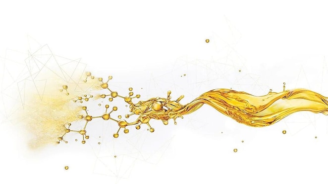 Éclaboussures d'huile dans des petits composants