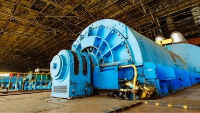 Blue Electro-hydraulic control system used in the power industry