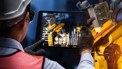 a man calibrating fan