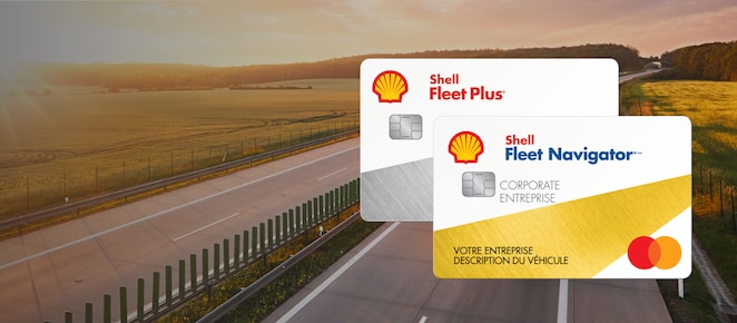 Shell Fleet Plus card and Shell Fleet Navigator card