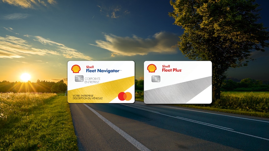 Cartes carburant Shell sur la route Sunset