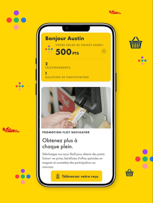 French Shell fleet navigator driver program app