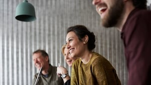 work colleagues in a meeting