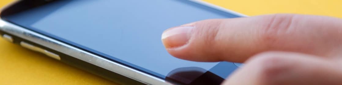 vue rapprochée d’un téléphone cellulaire