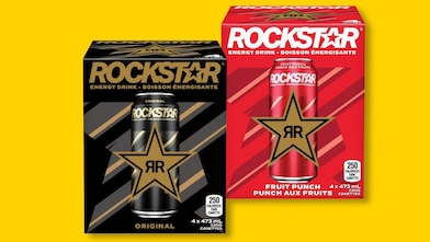 Boisson énergisante Rockstar de 473 mL (emballage de 4) 8,99 $