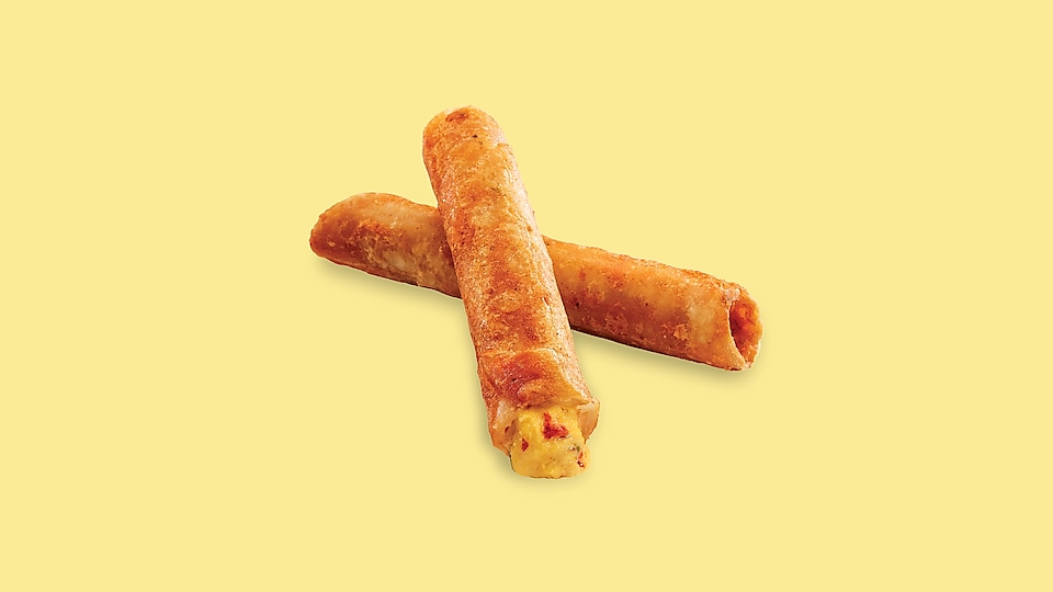 Taquito - Pepperoni & Cheese,  Cheesy Pepperjack, Egg Cheese & Sausage