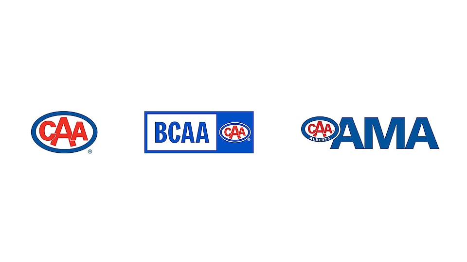 Three Logos of CAA, BCAA and AMA in a single row