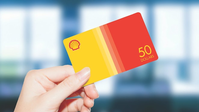 utilisation de la carte-cadeau shell