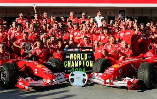 scuderia ferrari team in 2004