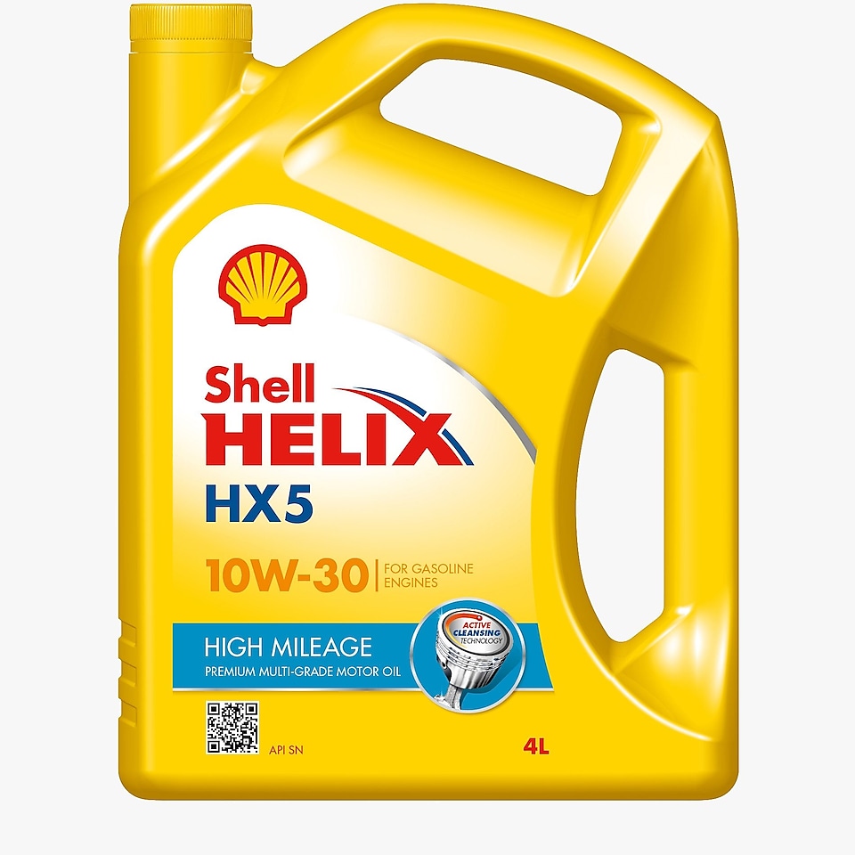 Packshot de Shell Helix HX5 High Mileage 10W-30