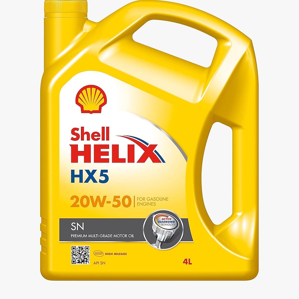 Packshot pour Shell Helix HX5 SN 20W-50